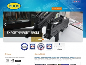 Sklep z bronią BUOS: pistolety, karabiny, strzelby.